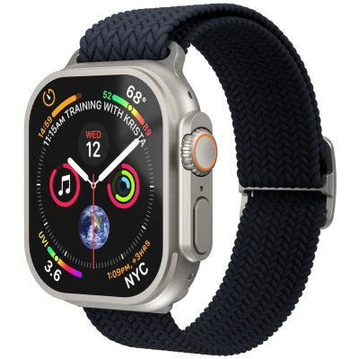 Afbeelding van Vonmählen Woven Loop bandje voor de Apple Watch 44/45/46/49 mm Navy