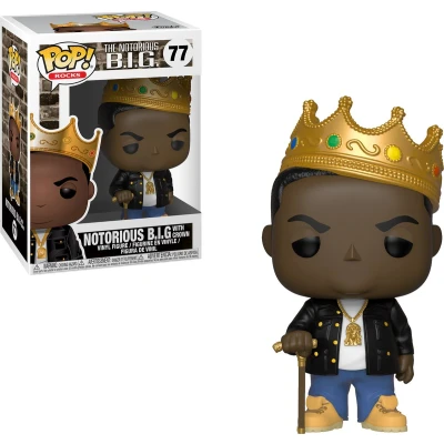 Afbeelding van Funko Pop! Rocks Notorious B.I.G. with Crown #77 Verzamelfiguur