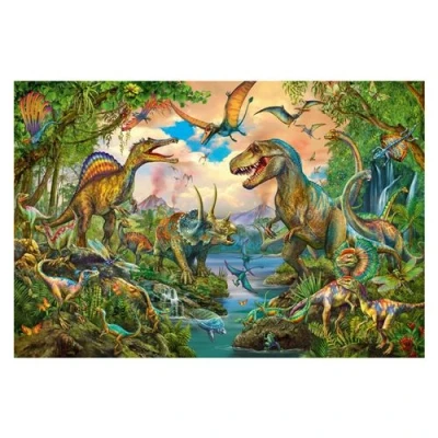Image de Puzzle Schmidt Dinosaures sauvages, 150 pièces, contient un tatouage