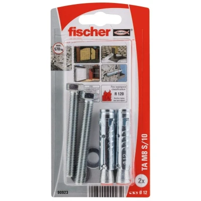 Afbeelding van Fischer TA hulsankers M8 S/10 elektrolytisch verzinkt staal inclusief bouten (Per 2 stuks)