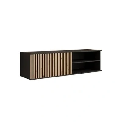 Afbeelding van Meubella TV Meubel Marbella Zwart 150 cm
