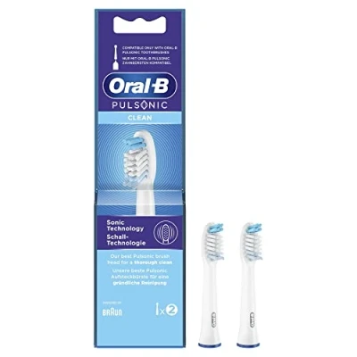 Afbeelding van Oral B Pulsonic SR32 4 Opzetborstels 2 stuks Wit