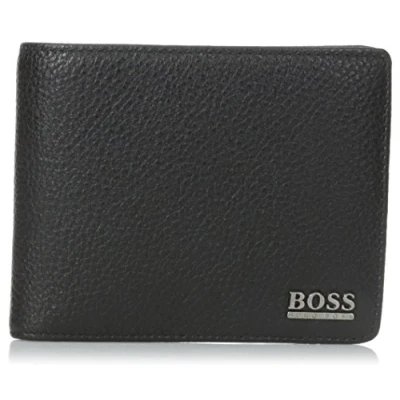 Afbeelding van herenportemonnee BOSS, zwart.