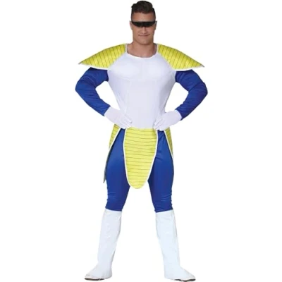 Afbeelding van Fiestas Guirca Verkleedpak Samurai Heren Polyester Wit/geel Mt L