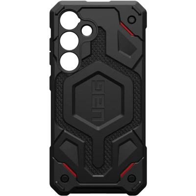 Afbeelding van Urban Armor Gear Monarch Pro Backcover Samsung Galaxy S24 Kevlar, Zwart MagSafe compatible
