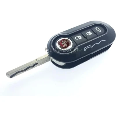 Afbeelding van Nordecco Sleutelbehuizing voor autoafstandsbediening, zwart wit