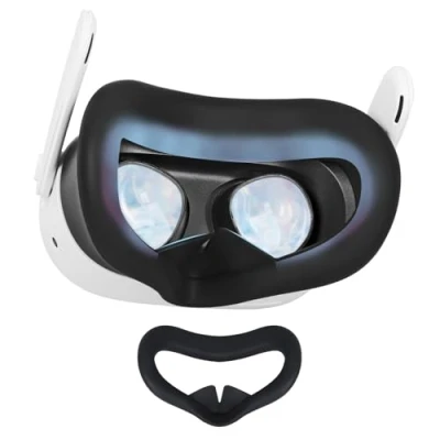 Afbeelding van YipuVR Meta Quest 3 Siliconen oogmasker, anti zweet, licht, zachte textuur, voor Helm