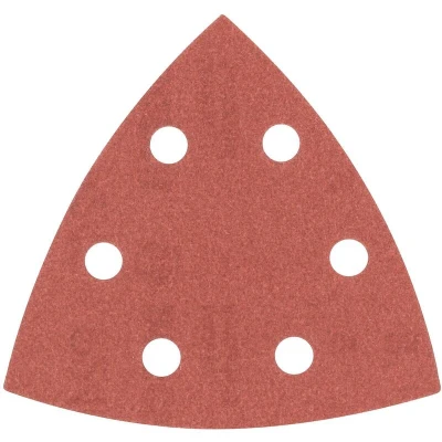Afbeelding van Bosch Accessories 2609256A53 Deltaschuurpapier Met klittenband, Geperforeerd Korrelgrootte 240 Hoekmaat 93 mm 5 stuk(s)