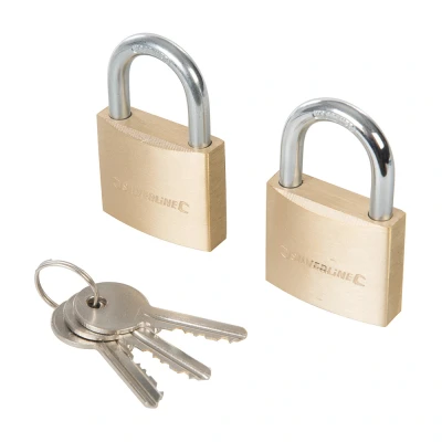 Afbeelding van Silverline Hangslot Gelijksluitend 40 mm 2 stuks