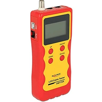Afbeelding van Delock, Multimeter, LCD kabeltester RJ45 / RJ12 BNC USB