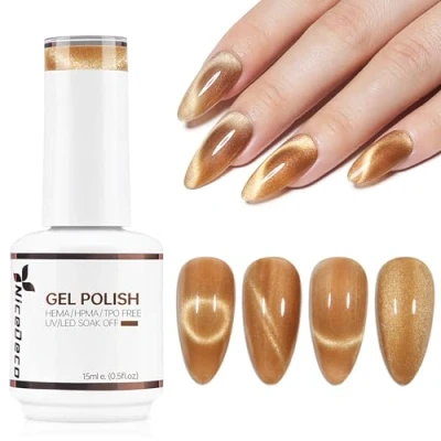 Afbeelding van Nicedeco 15 ml Cat Eye Gel nail Polish, UV/LED, soak off, magnetische gel, art, manicure, pedicure, voor professioneel, salon en thuis, gebruik N297