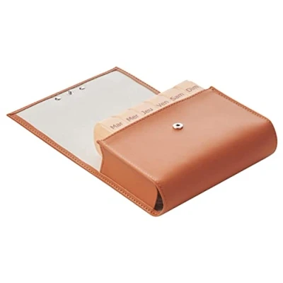 Afbeelding van Pilbox Maxi Weekly Pill Dispenser (Kleur : Fauve)