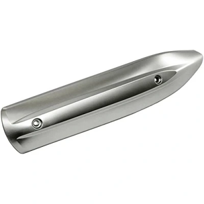 Afbeelding van one by Camamoto cod. 77017504A warmtebescherming uitlaat compatibel met Yamaha Majesty 400cc jaar 2004 2006 (afstand 268 mm) (gesatineerd chroom)