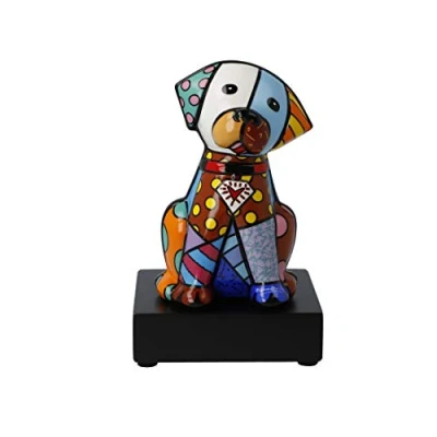Afbeelding van Goebel Romero Britto Decoratief beeld / figuur Baby Blue 15 Porselein Pop Art 15cm