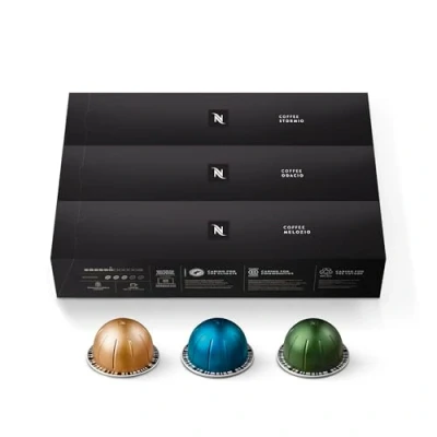 Afbeelding van Nespresso VertuoLine Capsules 30 koffiepads medium en donker gebrande koffie, 221,1 g