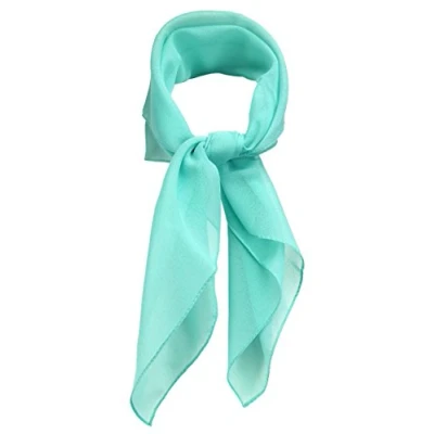 Afbeelding van TigerTie Fijne chiffon sjaal voor dames, effen, afmetingen: 58 x cm, mintgroen