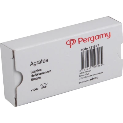 Afbeelding van Pergamy nietjes (24/6) 10x1000 stuks