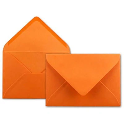 Afbeelding van NEUSER enveloppen 80g/m² B6 175 x 125 mm met natte lijm 25 oranje