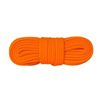 Afbeelding van Platte sneakersveters Party veters FLUORESCEREND Oranje 140 cm