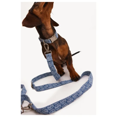 Afbeelding van Dogguo Denim Leash Hondenriem 23 cm Voor Grote Honden M