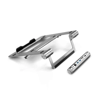 Afbeelding van Hub EPICO USB C z podstawką do laptopów 8w1, szary