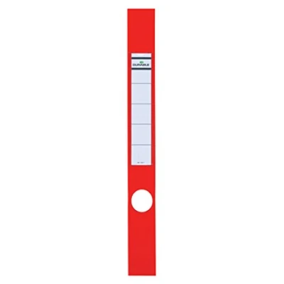 Afbeelding van Durable 809103 Labelhouder voor Ordofix map, 40 mm, rood, 10 stuks