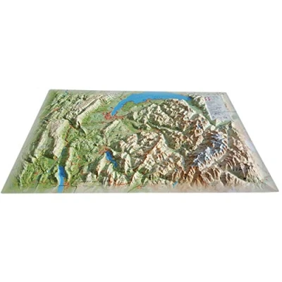 Image de Carte en relief de la haute savoie version ete