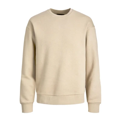 Afbeelding van Jack &amp; Jones Estar Basic CREW NECK Sweater, Heren, Maat: Medium, Beige