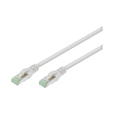 Image de Digitus DK 1844 020 RJ45 câble réseau, patch CAT 8.1 S/FTP 2.00 m gris ignifuge, feuille de blindage, blindage par tresse, blindé, sans halogène, paire