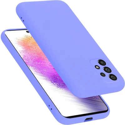 Afbeelding van Cadorabo Hoesje geschikt voor Samsung Galaxy A73 5G in LIQUID LICHT PAARS Beschermhoes gemaakt van flexibel TPU silicone Case Cover