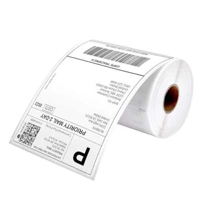 Afbeelding van MUNBYN 220 stuks thermische verzendlabels, compatibel met DYMO LabelWriter 4XL 1744907,1755120, geperforeerd verzendpapier voor MUNBYN, DYMO, Rollo, JADENS, permanente lijm,