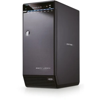 Afbeelding van FANTEC QB X8U31 8 poorts USB 3.2 Gen2 harde schijf behuizing voor x 3,5/2,5 inch SATA schijven of SSD overdrachtssnelheid tot 10 Gbit/sec Auomatik ventilator metalen zwart