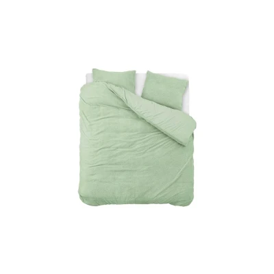 Afbeelding van Dekbedovertrek Teddy Deluxe Lits jumeaux (240 x 200/220) Groen Koopjedeal.nl Altijd de beste deal