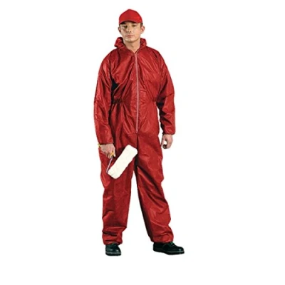 Afbeelding van reis Onbekend Wegwerppak met capuchon, 953, rood, XL