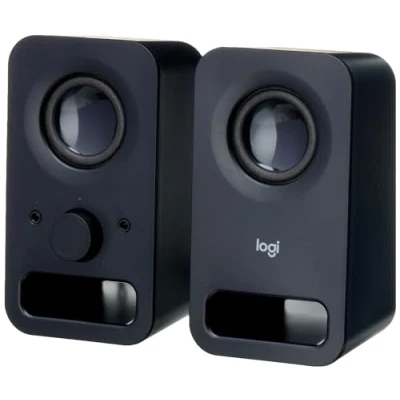 Afbeelding van Logitech Z150 PC luidspreker, stereogeluid, 2 luidsprekers, 6 W piekvermogen, 3,5 mm ingang, rechter luidsprekerregelaar, hoofdtelefoonaansluiting, UK aansluiting, PC/TV/telefoon