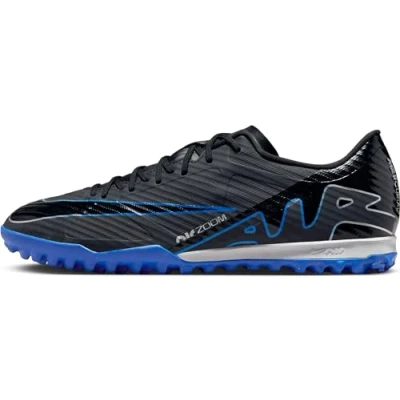 Afbeelding van Nike Performance ZOOM Vapor 15 Academy TF Voetbalschoenen voor kunstgras, Heren, Maat: 40, Black/chrome/hyper royal Kunststof
