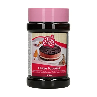 Afbeelding van FunCakes Glaze Topping Choco 375g Koude Gelei voor Bavarois, Taarten en Desserts
