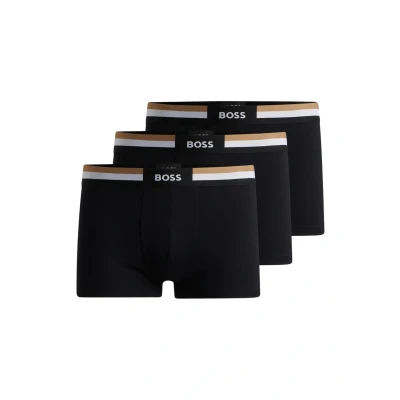 Afbeelding van BOSS 3 PACK Onderbroeken, Heren, Maat: Small, Black