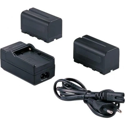 Afbeelding van Falcon Eyes 2x Accu NP F750 + Acculader SP CHG