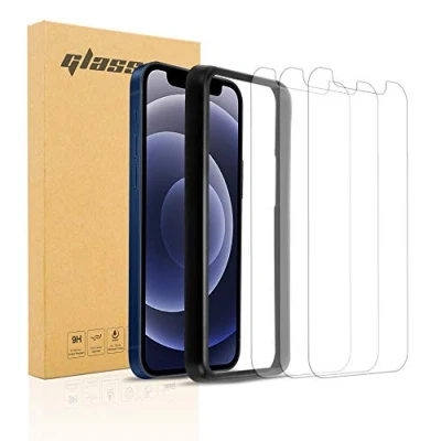 Afbeelding van Cadorabo 3x Pantser Film geschikt voor Apple iPhone 12 MINI in TRANSPARANT Screenprotector Getemperd (Tempered) Display beschermend glas 9H hardheid met 3D Touch Installatiegids