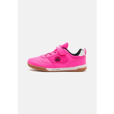 Afbeelding van JAKO SH Winger Unisex Zaalvoetbalschoenen voor kinderen, Maat: 28, Neon pink/jet black Imitatieleer/ textiel