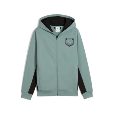 Afbeelding van Puma, Jongens, Springer, ACTIVE SPORTS Grafische Hoodie Full Zip TR B, Groen, (164)