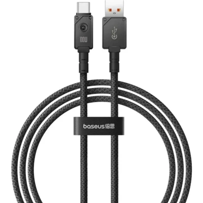 Afbeelding van Baseus Snel oplaadbare datakabel USB naar C, 100W, 1m Zwart (1 m), kabel