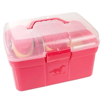 Afbeelding van Red Horse Grooming Box Poetskist Gevuld Hot Pink 10 Delig