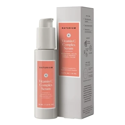 Afbeelding van Naturium Vitamin C Complex Face Serum Hyaluronic Acid &amp; E Verhelderend Anti aging Rimpels 30ml