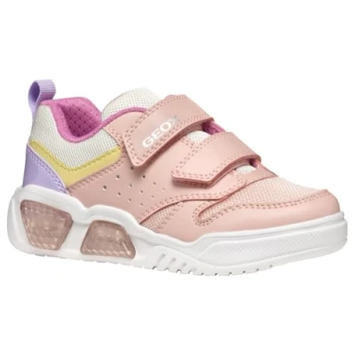 Afbeelding van Geox J Illuminus GIRL Sneakers laag voor kinderen, Maat: 29, Pink/multicolor Imitatieleer/ textiel