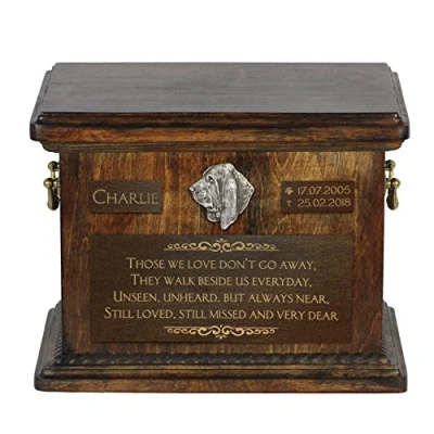 Afbeelding van Basset Hound urn hond gepersonaliseerde gedenkdoos voor hondenas