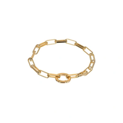 Afbeelding van Square Chain iXXXi Armband B00392 01 Gold