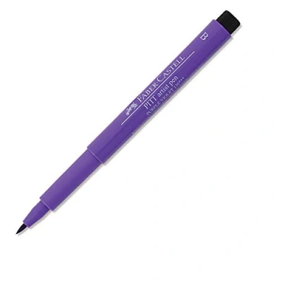 Afbeelding van Faber Castell 167436 Inktpen uit China Pitt Artist Pen Brush, lijnbreedte B, kleur 136, paars