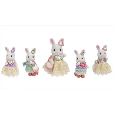 Afbeelding van Playset Sylvanian Families The Snow Bunny Fashion Suitcase and Big Sister